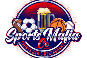 design impressive sports, bar and restaurant logo