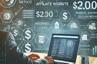develop hosting affiliate website for passive earnings