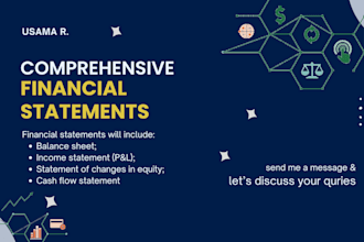 prepare financial statements, profit and loss, and income statement