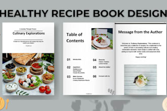 write, design recipe book writer cookbook writer cookbook formatting, meal plan