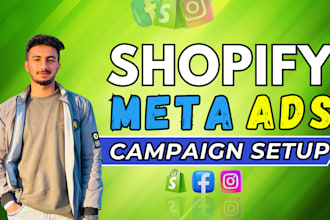 manage high converting shopify facebook meta ads and setup campaigns
