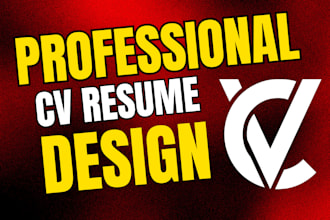 create professional ats friendly cv resume certificate design tech sales expert