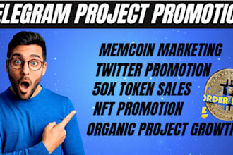 setup telegram ads to real 5m investors, pump fun promotion, memecoin promotion