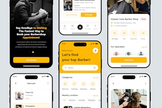 build salon app, barber app, spa app, massage app, pedicure and manicure app