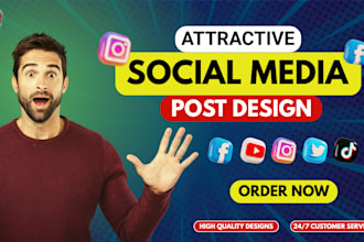 design attractive social media post