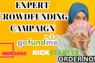 expert crowdfunding campaign creation for gofundme to get early real backers