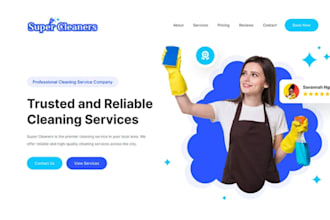 design office cleaning website, house cleaning website