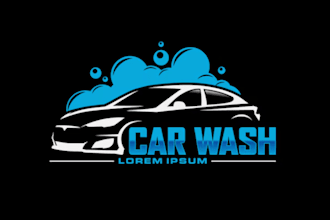 create custom car wash logo