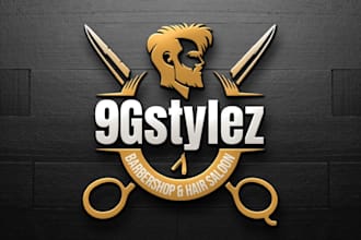 do unique barber and barber shop logo