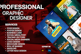 create modern and creative graphic designs for your business