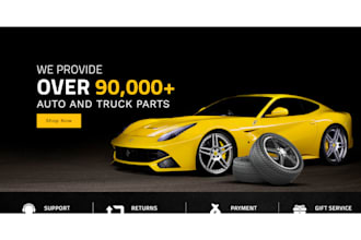 design luxury car accessories ecommerce website, smart gadgets shopify store