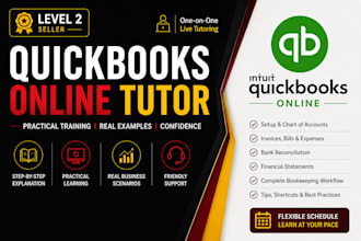 be your quickbooks online tutor and train you to use qbo