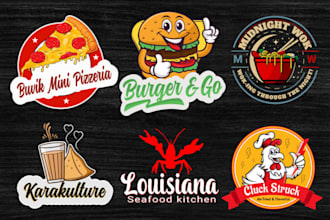 design street food logo for your preference