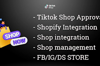 setup and manage tiktok shop facebook instagram dropshipping shop