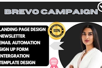 do brevo newsletter design automation campaign landing page form page