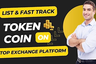 fast track token listing, coin listing on top exchange platform coinmarketcap cg