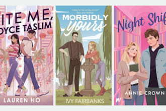 do romance book cover illustration, mafia, crime, young adult and ebook cover