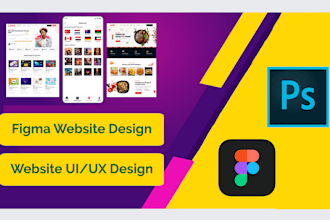 design modern figma business website, UI UX for business or ecommerce