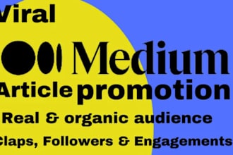 do medium article promotion and massive follower