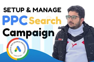 setup and manage google ads ppc search campaigns with conversion tracking