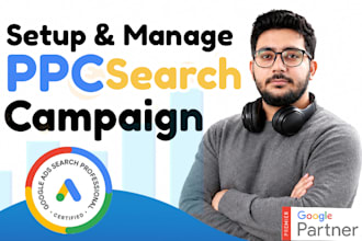 setup and manage google adwords ppc search campaigns with conversion tracking