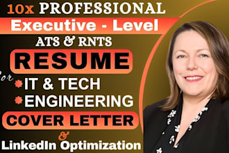 do professional technical resume writing for IT, tech, or executives ats resumes