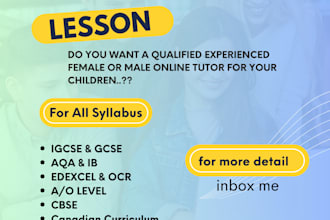 provide ib, ks2, ks3,igcse,gcse, a level tutoring service