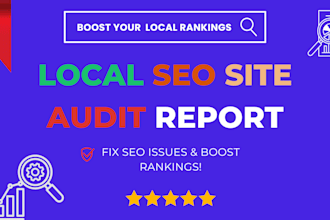 local SEO audit report for google my business optimization and website ranking