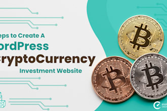 build wordpress website investment, finance website, nft crypto booking website