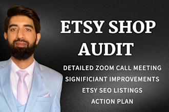 audit your etsy store in a zoom call and do etsy SEO
