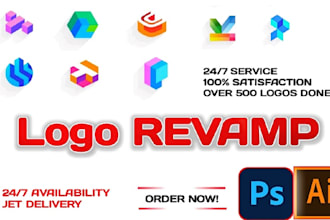 redesign modify revamp edit vector tracing your logo design