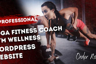 redesign yoga fitness coach website gym wellness sport website business website
