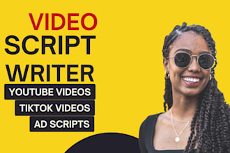 write youtube video scripts, tiktok, ad scripts, and more