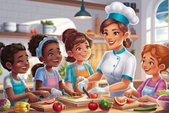 write childrens colorful picture book illustrator, bible children story book