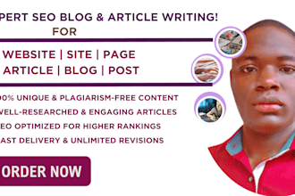be your SEO content writer, blog writer, website content, article writing, page
