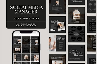 design canva template for social media posts for promotion ads, digital products