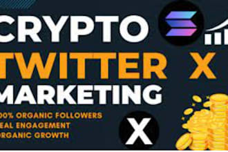 do twitter x marketing run crypto ads for solana memecoin to get sales