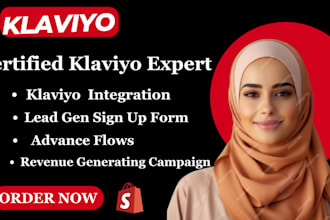 setup  klaviyo email marketing flows in shopify and campaigns for klaviyo