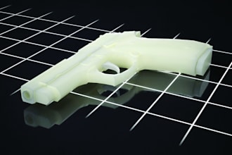 create a realistic 3d gun asset for video games