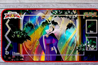 create custom tgc playmat design, card box, tarot box ready for print