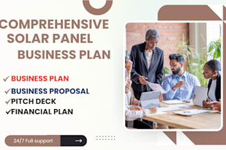 create uk professional solar panel installation business plan for funding