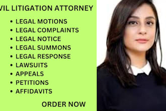 be your civil litigation attorney and help write motions, lawsuits, complaints