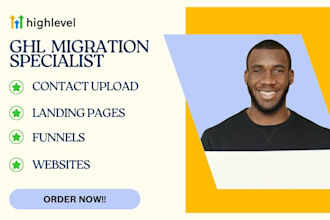 migrate funnel, website, landing page from clickfunnel hubspot systemeio to ghl