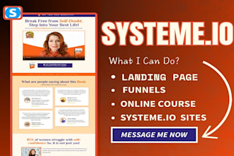 create and clone systeme io, systeme io sales funnel, systeme io landing page