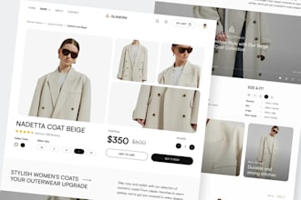 build shopify dropshipping store, shopify clothing store, fashion website