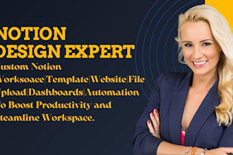 custom notion workspace dashboards templates ux ui to boost productivity