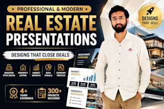 modern real estate presentations, and property listing slides