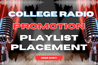send your song to 45k online radio, college radio stations for airplay promotion