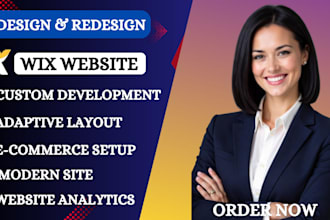 design or redesign a professional wix website, wix studio site and landing page