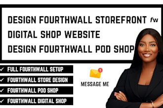 design and set up your fourthwall merch store for content creators